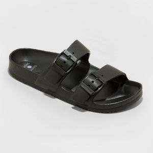 New very comfortable Sandals colour black size 8